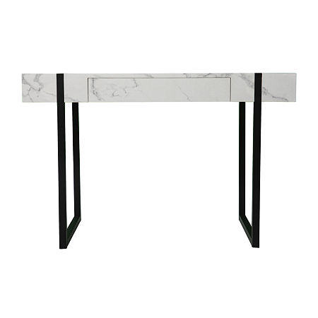 Cepglace Office + Library Collection Desk, One Size, White