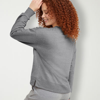 Hanes Womens Crew Neck Long Sleeve Sweatshirt