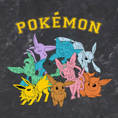 Mens Short Sleeve Pokemon Graphic T-Shirt