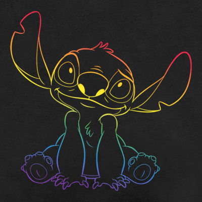 Mens Crew Neck Long Sleeve Lilo & Stitch Sweatshirt