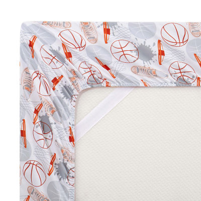 Sweet Home Collection Basketball Wrinkle Resistant Sheet Set