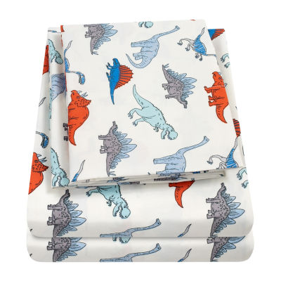 Sweet Home Collection Dinosaurs Wrinkle Resistant Sheet Set