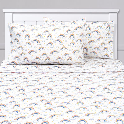 Sweet Home Collection Rainbows Wrinkle Resistant Sheet Set