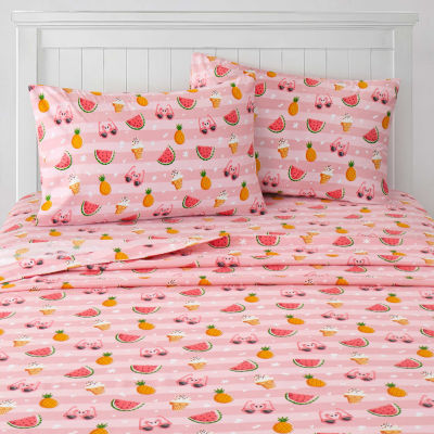 Sweet Home Collection Summer Fun Wrinkle Resistant Sheet Set