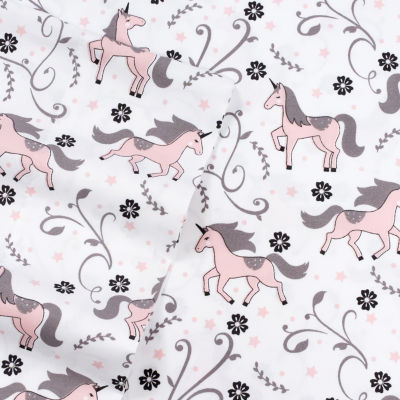 Sweet Home Collection Unicorns Wrinkle Resistant Sheet Set