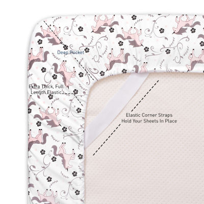 Sweet Home Collection Unicorns Wrinkle Resistant Sheet Set