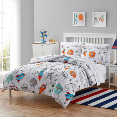 Sweet Home Collection Floating Space Geometric Lightweight Down Alternative Comforter Set