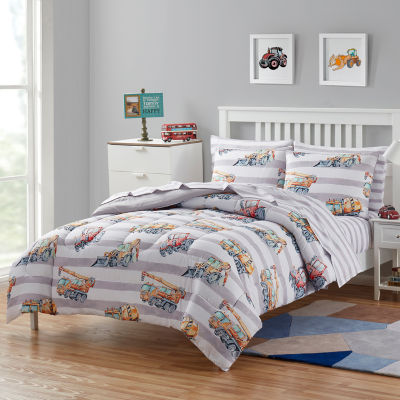 Sweet Home Collection Trucks Transportation Lightweight Down Alternative Comforter Set