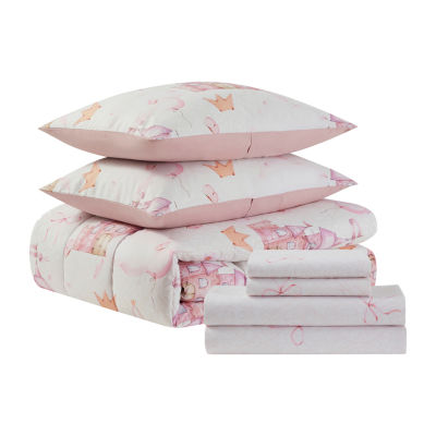 Sweet Home Collection Fairytale Princess Lightweight Down Alternative Comforter Set