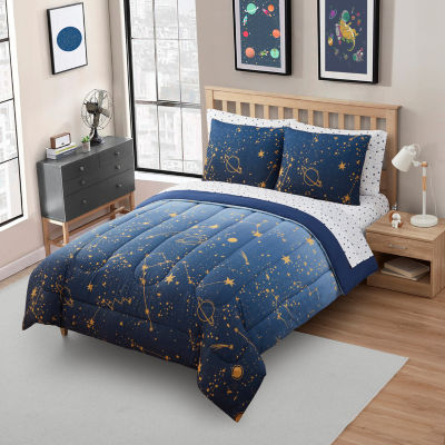 Sweet Home Collection Galaxy Geometric Lightweight Down Alternative Comforter Set