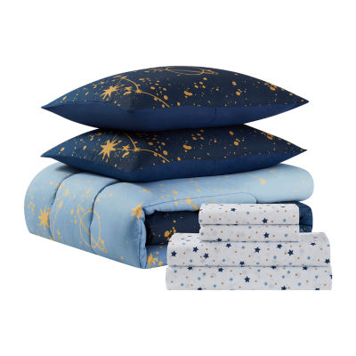 Sweet Home Collection™ Galaxy Printed Kids Bedding Set includes Sheet Set