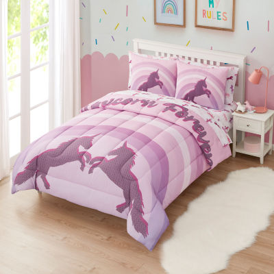 Sweet Home Collection Unicorn Forever Lightweight Down Alternative Comforter Set