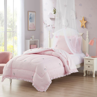 Sweet Home Collection Rainbow Unicorn Lightweight Down Alternative Comforter Set
