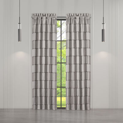 Queen Street Benton Rod Pocket Light-Filtering Set of 2 Curtain Panels