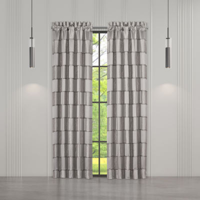 Queen Street Benton Light-Filtering Rod Pocket Set of 2 Curtain Panel