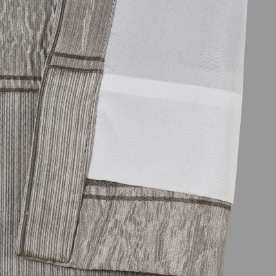Queen Street Benton Rod Pocket Light-Filtering Set of 2 Curtain Panel