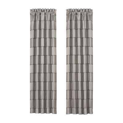 Queen Street Benton Light-Filtering Rod Pocket Set of 2 Curtain Panel