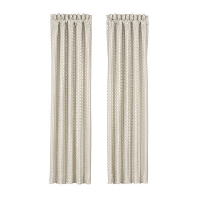 Queen Street Melbourne Light-Filtering Rod Pocket Set of 2 Curtain Panel