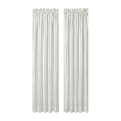 Queen Street Charleston Rod Pocket Light-Filtering Set of 2 Curtain Panel