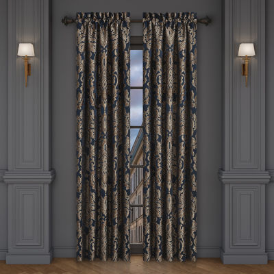 Queen Street Modena Light-Filtering Rod Pocket Set of 2 Curtain Panel