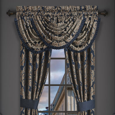 Queen Street Modena Rod Pocket Waterfall Valance