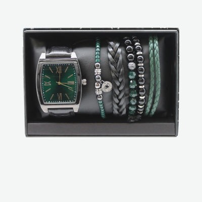 Mens Black 3-pc. Watch Boxed Set Mac7141jc