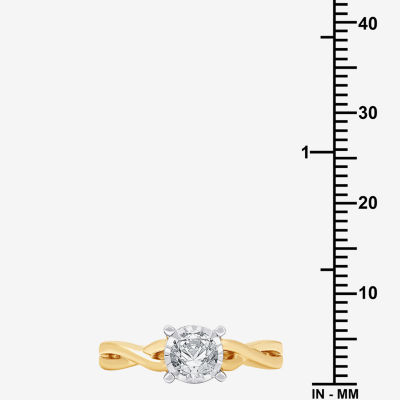 (H-I, I1) Womens 1 CT. T.W. Lab Grown White Diamond 14K Gold Over Silver Bridal Set