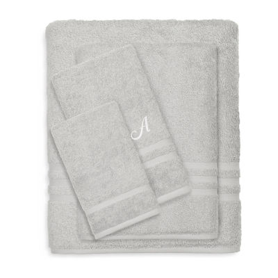 Linum Home Textiles Denzi Monogram Towel Collection 4-pc. Bath Towel Set