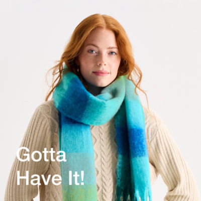 St. John's Bay Plaid Scarf