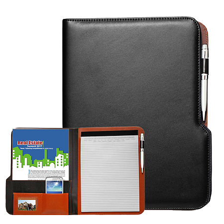 Natico Originals Padfolio Two-Tone 12.5x10, One Size, Multiple Colors