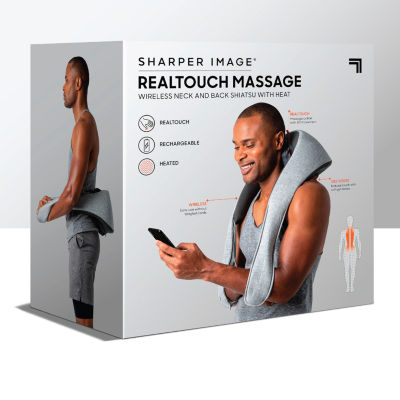 Sharper Image Realtouch Shiatsu Wireless Neck and Back with Heat Massager