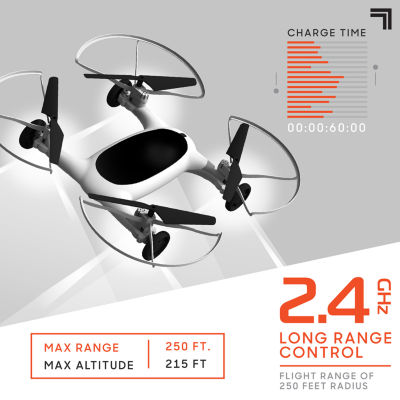 Sharper Image Toy 7" Fly+Drive Drone Remote Control Dual-Function Vehicle