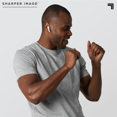 Sharper Image True Wireless Earbuds with 10 Ear Tips + Charging Case