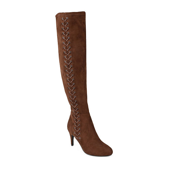 Journee Collection Womens Abie Wide Calf Stiletto Heel Over the Knee Boots - JCPenney