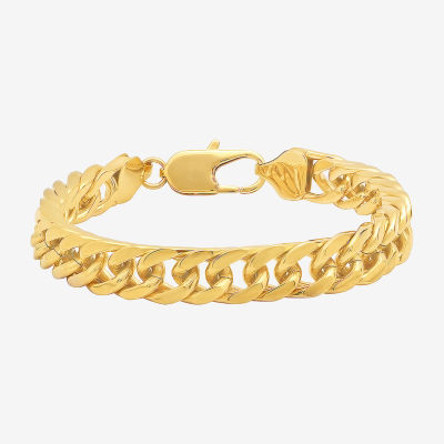 14K Gold 7 Inch Solid Curb Chain Bracelet - JCPenney