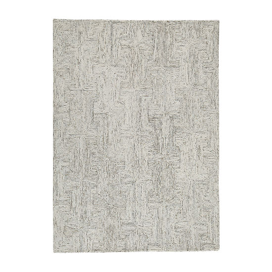 Signature Design by Ashley Caronwell Living Room Collection Abstract Hand Tufted Indoor Rectangular Area Rug