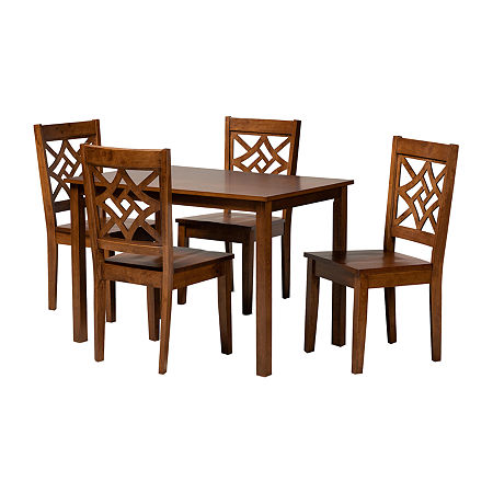 Nicolette Dining Room Collection 5-pc. Rectangular Dining Set, One Size, Brown