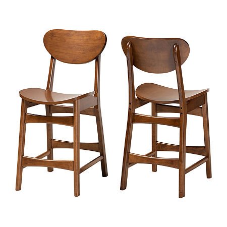 Katya Kitchen Collection 2-pc. Counter Height Bar Stool, One Size, Brown