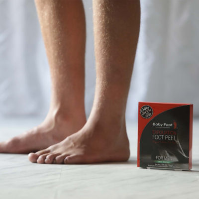 Baby Foot Mens Mint Scent Exfoliation Foot Peel