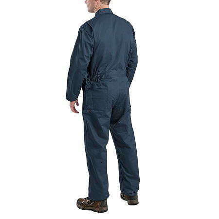 Berne Deluxe Intake Mens Long Sleeve Workwear Coveralls, 44, Blue