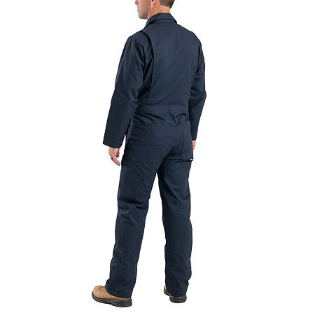 Berne Exhaust Unlined Mens Long Sleeve Workwear Coveralls, 40, Blue