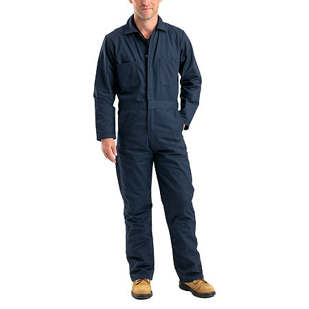Berne Exhaust Unlined Mens Big and Tall Long Sleeve Workwear Coverall, 52, Blue