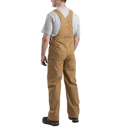 Berne Vintage Washed Duck Bib Mens Big And Tall Workwear Overalls, 54 32, Brown