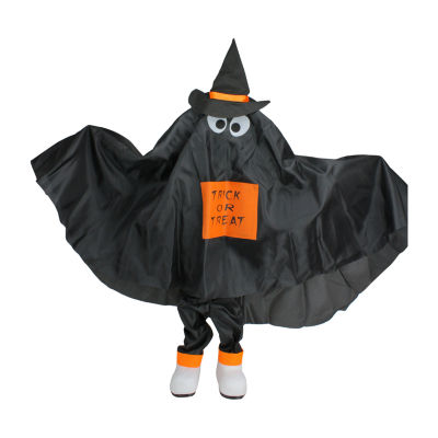 Set of 3 Ghost  Pumpkin and Bat Standing Halloween Kid Figures 36in