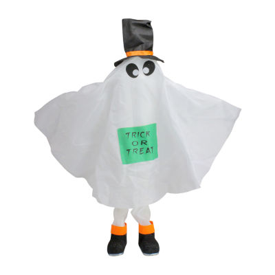 Set of 3 Ghost  Pumpkin and Bat Standing Halloween Kid Figures 36in