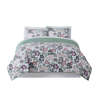 Home Expressions Avery Floral Quilt Set