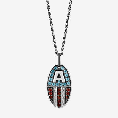 Marvel Fine Jewelry Shield Womens 1/8 CT. T.W. Genuine Red Garnet 14K Rose  Gold Over Silver Sterling Silver Avengers Marvel Captain America Pendant  Necklace - JCPenney