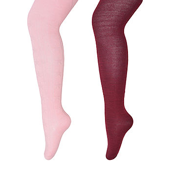 Candy Hearts Toddler Girls 2-pc. Tights, Color: Pink Wine - JCPenney