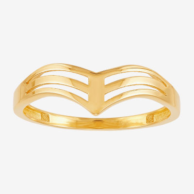 14K Gold Round Band