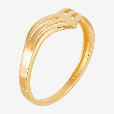 14K Gold Round Band